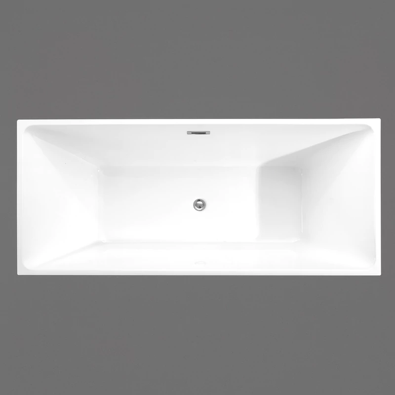 CUBE szabadon álló fürdőkád, fehér, 170x75x58 cm