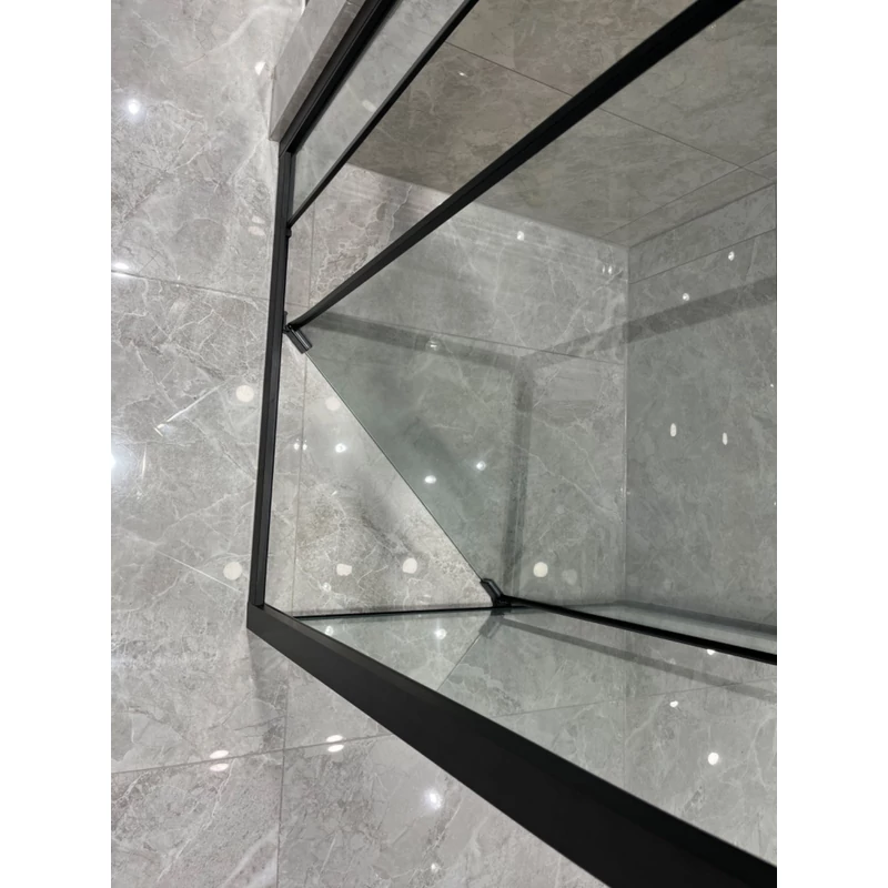Firenze || zuhanykabin Black 6mm 70 cm, NANO