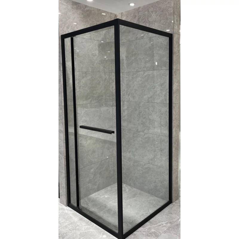 Firenze || zuhanykabin Black 6mm 70 cm, NANO