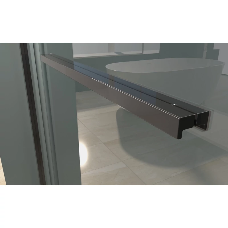 Firenze || zuhanykabin Black 6mm 70 cm, NANO