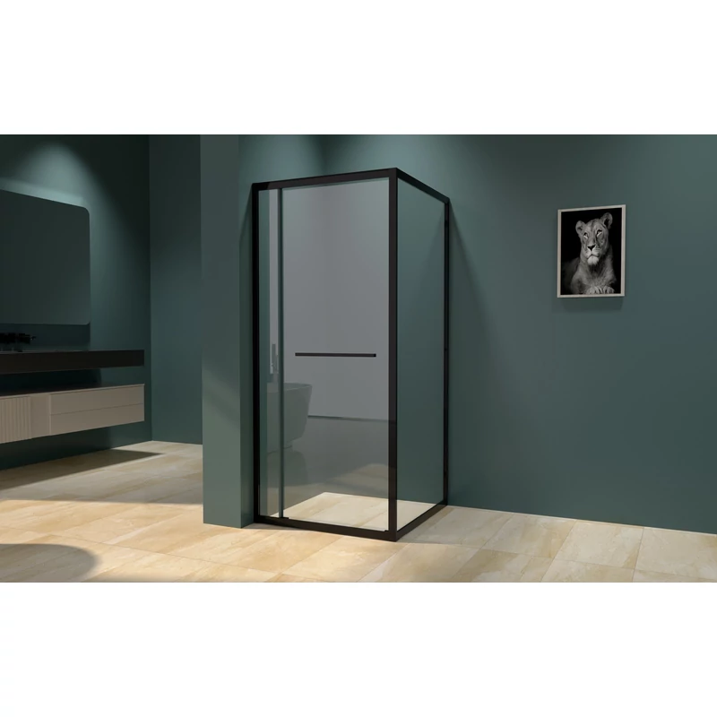 Firenze zuhanykabin Black 6mm 70 cm