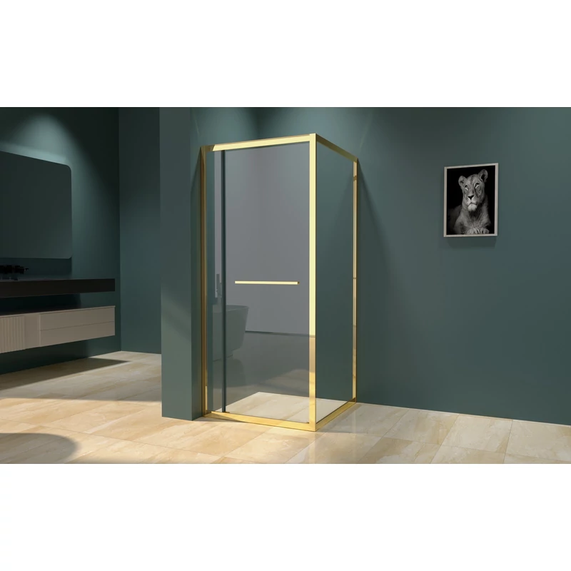 Firenze || zuhanykabin Gold 6mm 80 cm, NANO