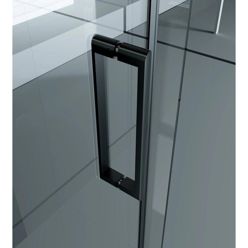 Milano || Duo Black zuhanykabin 100x100, 195cm, 8mm, NANO