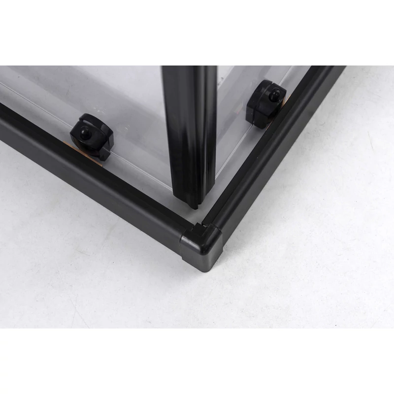 Motril || Black zuhanykabin 80x80m 190cm, 6mm,, NANO