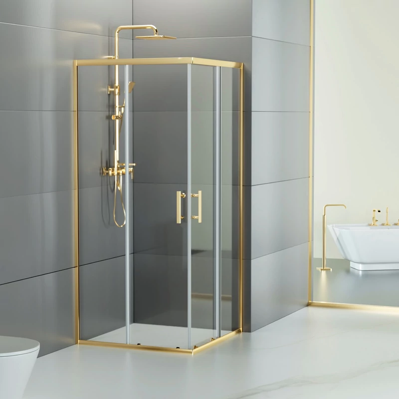 Motril || Gold zuhanykabin 80x80 190cm, 6mm, NANO