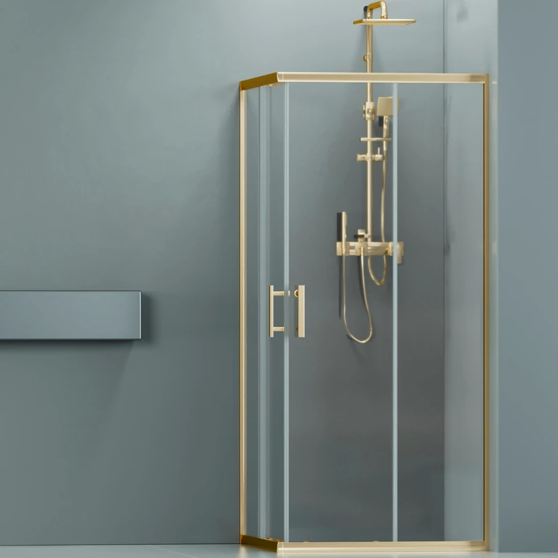 Motril || Gold zuhanykabin 80x80 190cm, 6mm, NANO