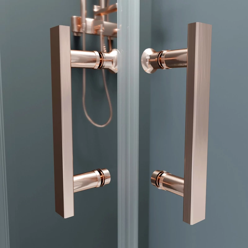 Motril || Rose Gold zuhanykabin 80x80 190cm, 6mm, NANO