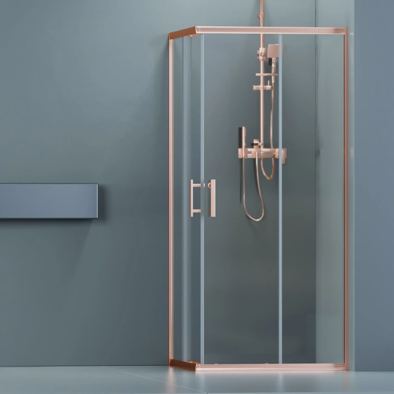 Motril || Rose Gold zuhanykabin 80x80 190cm, 6mm, NANO