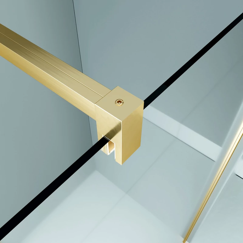 Rubio || Gold zuhanykabin 80x80, 195cm, 6mm, NANO