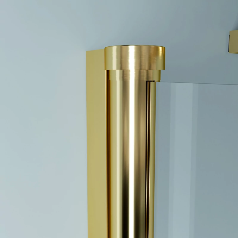 Rubio || Gold zuhanykabin 80x80, 195cm, 6mm, NANO
