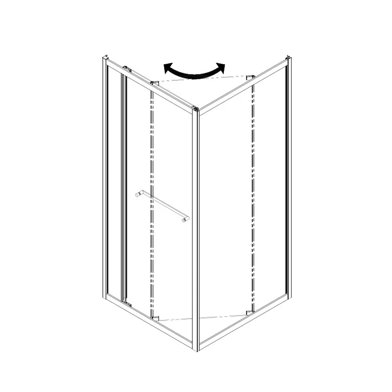 Firenze zuhanykabin 6mm 80 cm