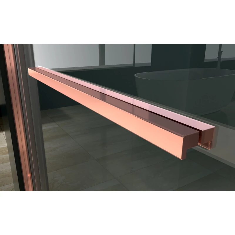 Firenze zuhanykabin Rose Gold 6mm 80 cm