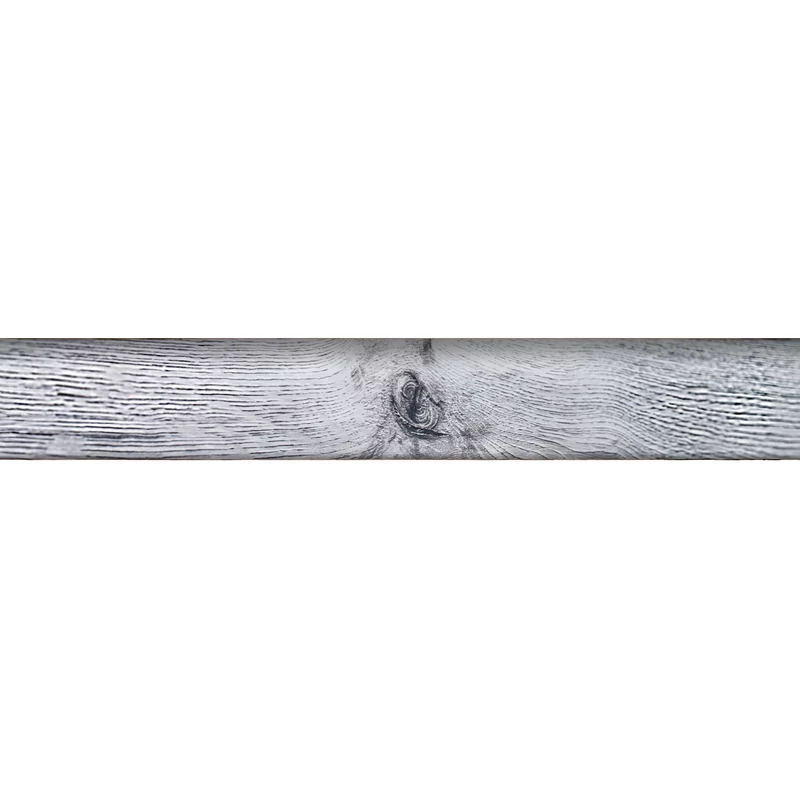 W-STEP szegélyléc laminált padlóhoz, fehér tölgy mintás, 2400x60x15 mm