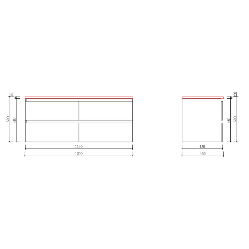 Dijon || Sonoma fürdőszoba szekrény mosdóval 120cm