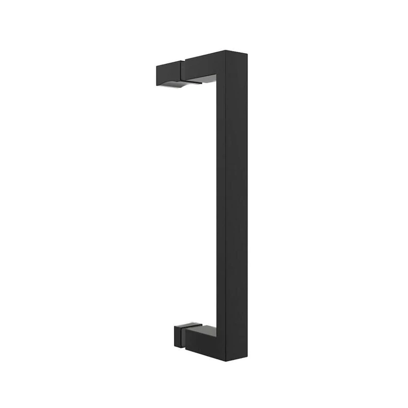 Belvero || Black 120 toló zuhanyajtó, 195cm, 6mm, NANO