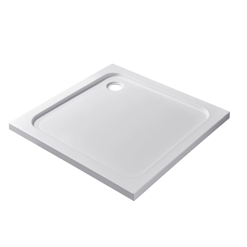 Coria 80x80x5 cm szögletes alakú, akril zuhanytálca