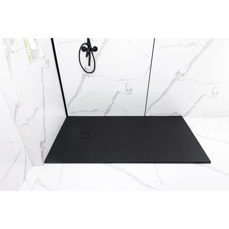 Cagliari Black 80x80x2,6 cm szögletes, SMC zuhanytálca