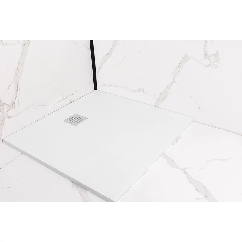 Cagliari White 80x100x2,6 cm szögletes, SMC zuhanytálca