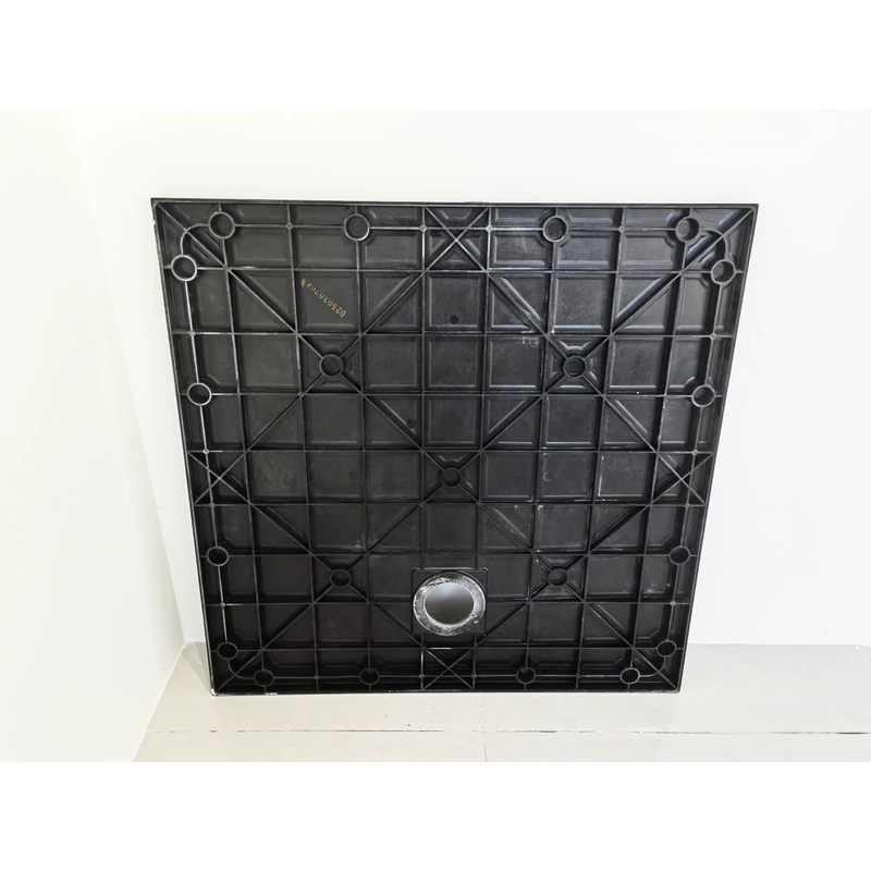 Cagliari Black 80x80x2,6 cm szögletes, SMC zuhanytálca