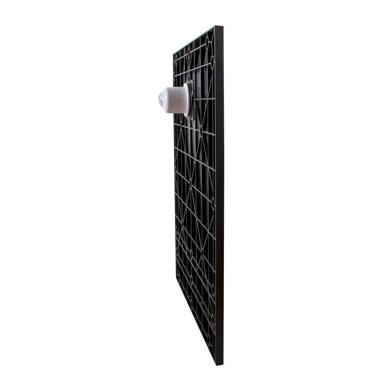 Cagliari || Black 80x100x2,6 cm szögletes, SMC zuhanytálca szifonnal