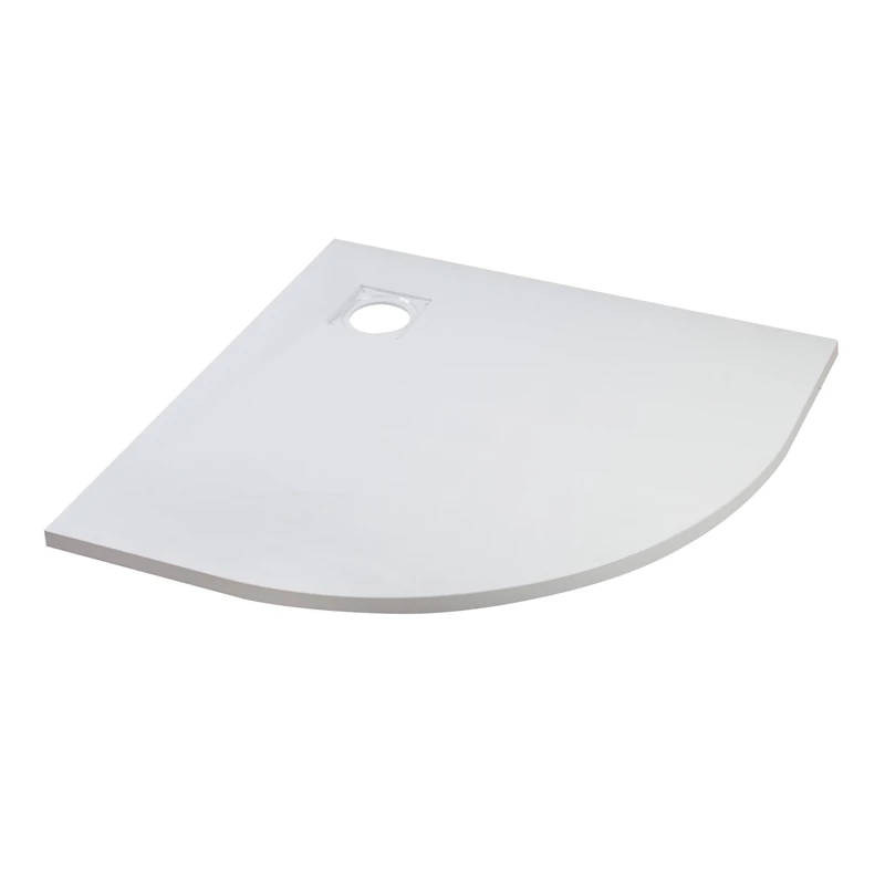 Cagliari || White 80x80x2,6 cm íves, SMC zuhanytálca szifonnal