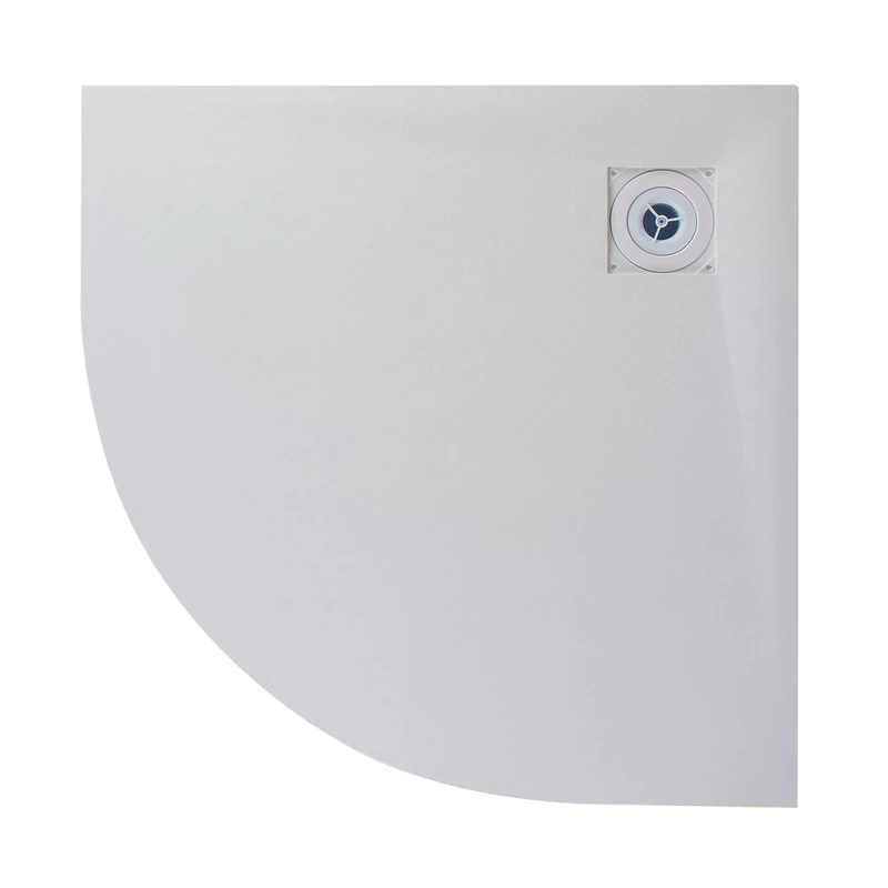 Cagliari || White 80x80x2,6 cm íves, SMC zuhanytálca szifonnal