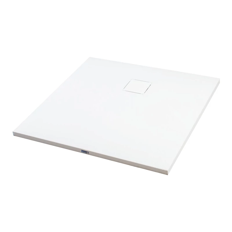 Cagliari || White 80x80x2,6 cm szögletes, SMC zuhanytálca szifonnal