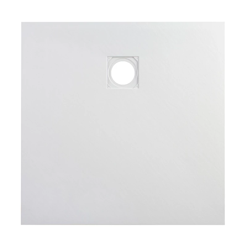 Cagliari || White 80x80x2,6 cm szögletes, SMC zuhanytálca szifonnal