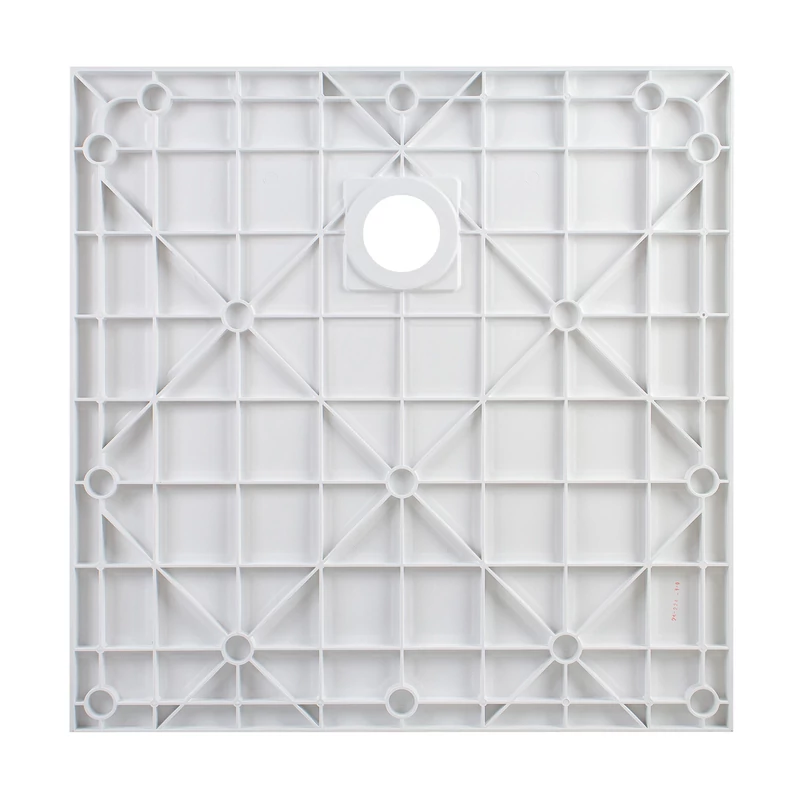 Cagliari || White 80x80x2,6 cm szögletes, SMC zuhanytálca szifonnal
