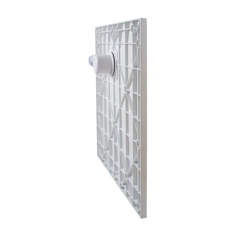 Cagliari || White 80x80x2,6 cm szögletes, SMC zuhanytálca szifonnal
