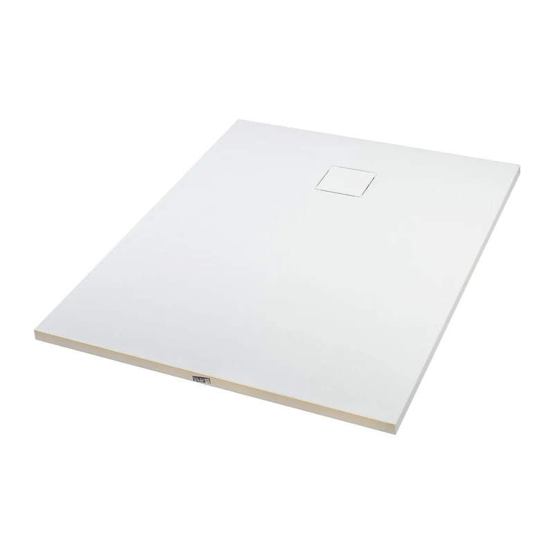 Cagliari || White 80x120x2,6 cm szögletes, SMC zuhanytálca szifonnal