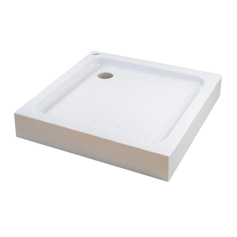 Almagro 90x90x13,5 cm szögletes, akril zuhanytálca szifonnal