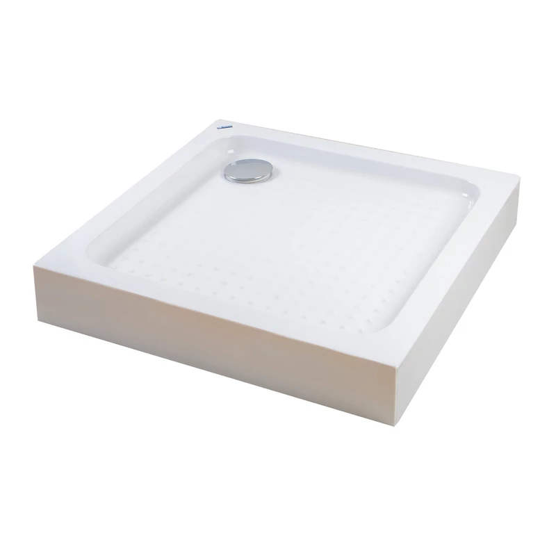 Almagro 90x90x13,5 cm szögletes, akril zuhanytálca szifonnal