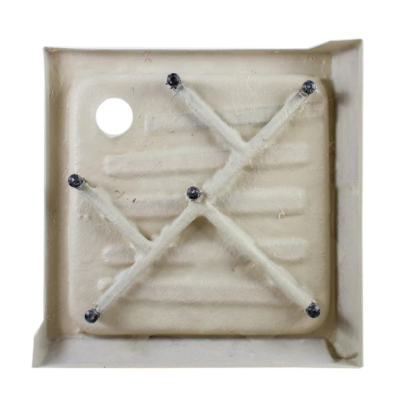 Almagro 90x90x13,5 cm szögletes, akril zuhanytálca szifonnal