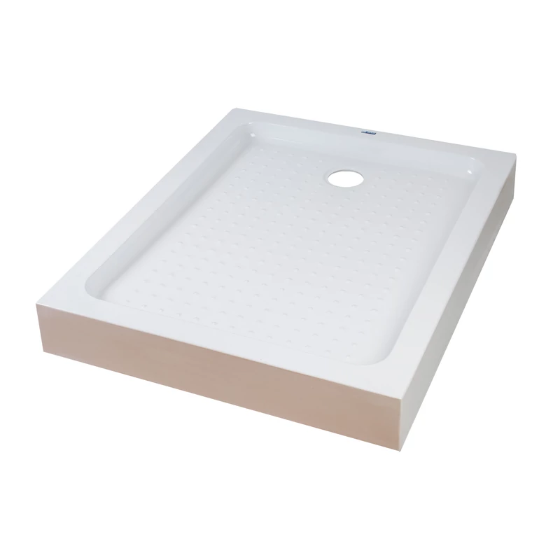 Almagro 80x100x13,5 cm szögletes, téglalap alakú, akril zuhanytálca szifonnal