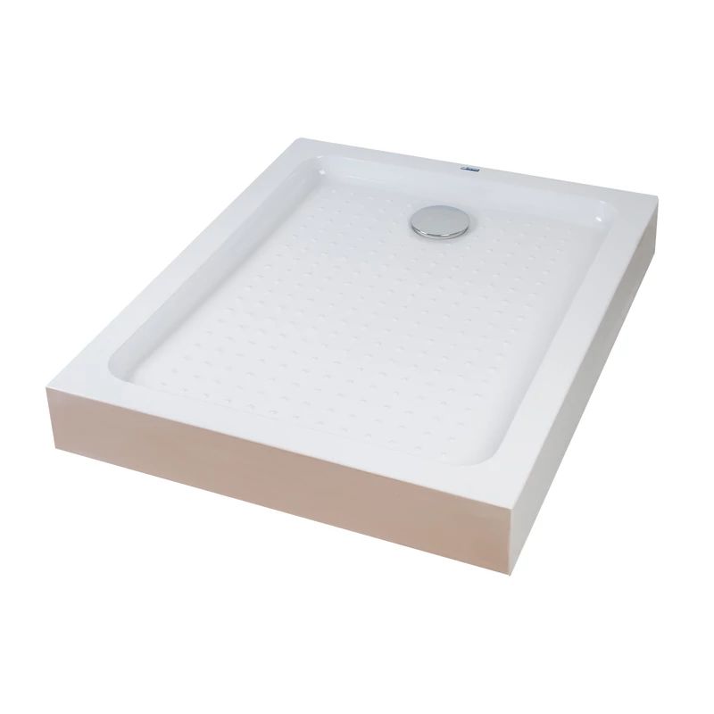 Almagro 80x100x13,5 cm szögletes, téglalap alakú, akril zuhanytálca szifonnal