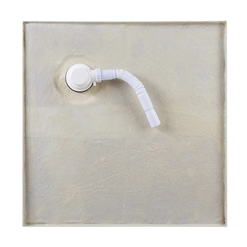 Coria 80x80x5 cm szögletes, akril zuhanytálca szifonnal