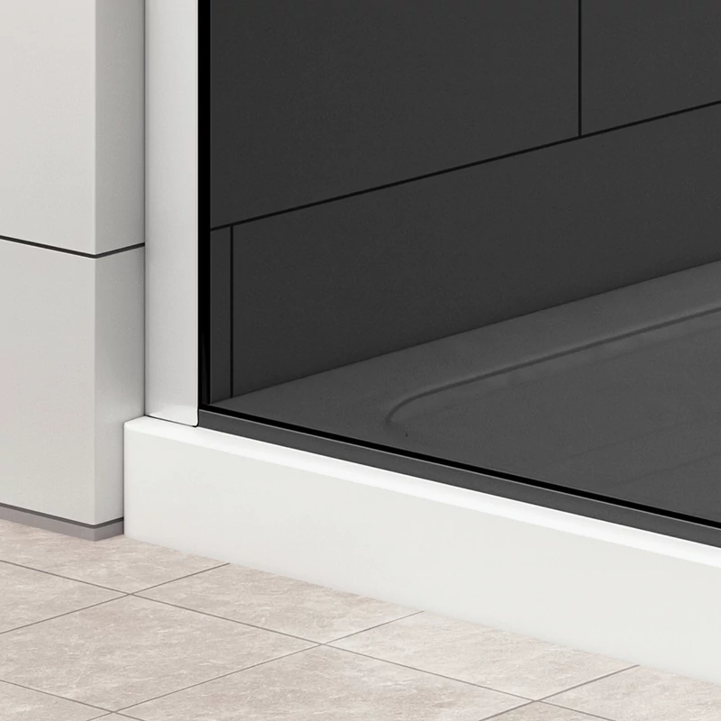 Walk-in Chrome zuhanyfal, füstüveggel 90, 200cm, 8mm, NANO