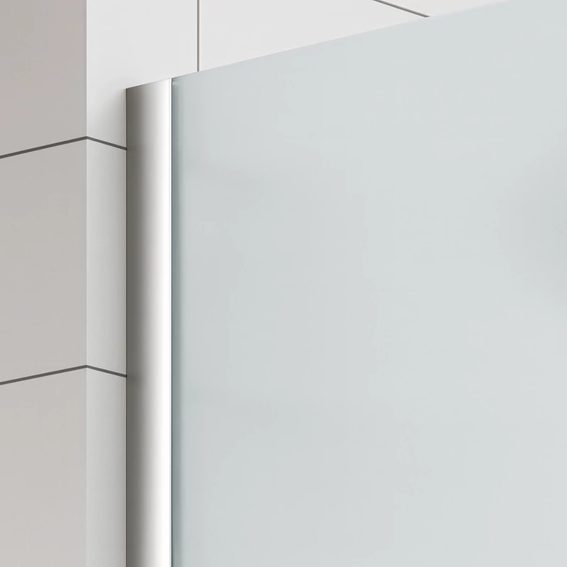 Walk-in || Chrome zuhanyfal, savmart, matt üveggel 50, 200cm, 8mm, NANO
