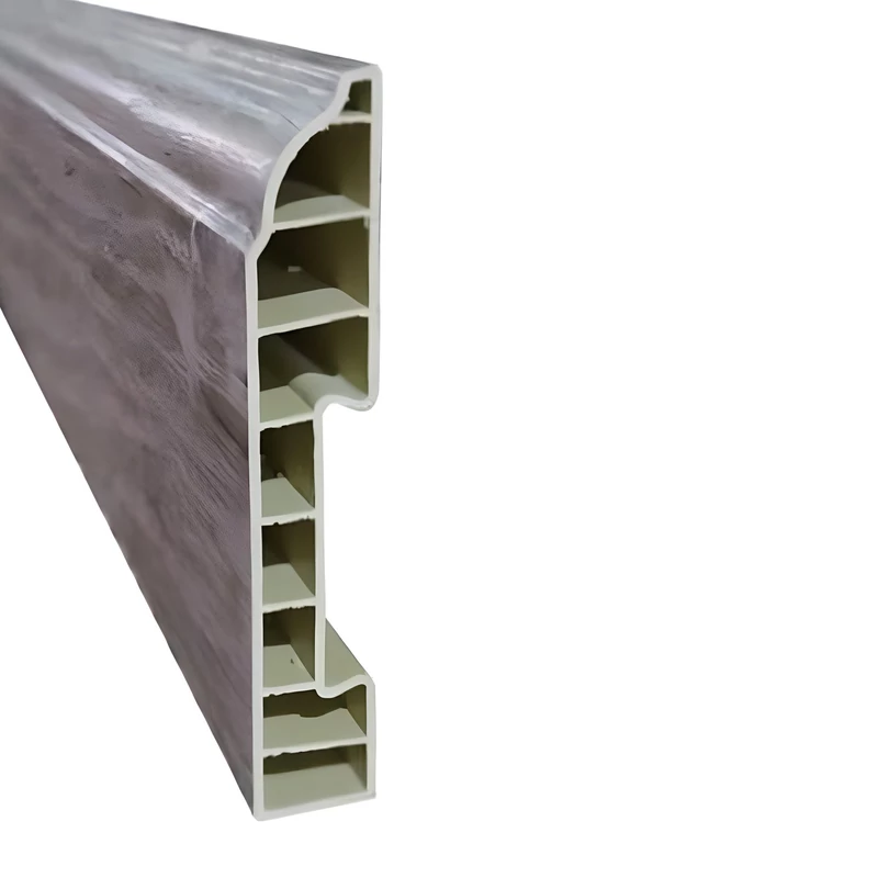 W-STEP || szegélyléc SPC padlóhoz, szürke tölgy mintás, 2400x80x14 mm