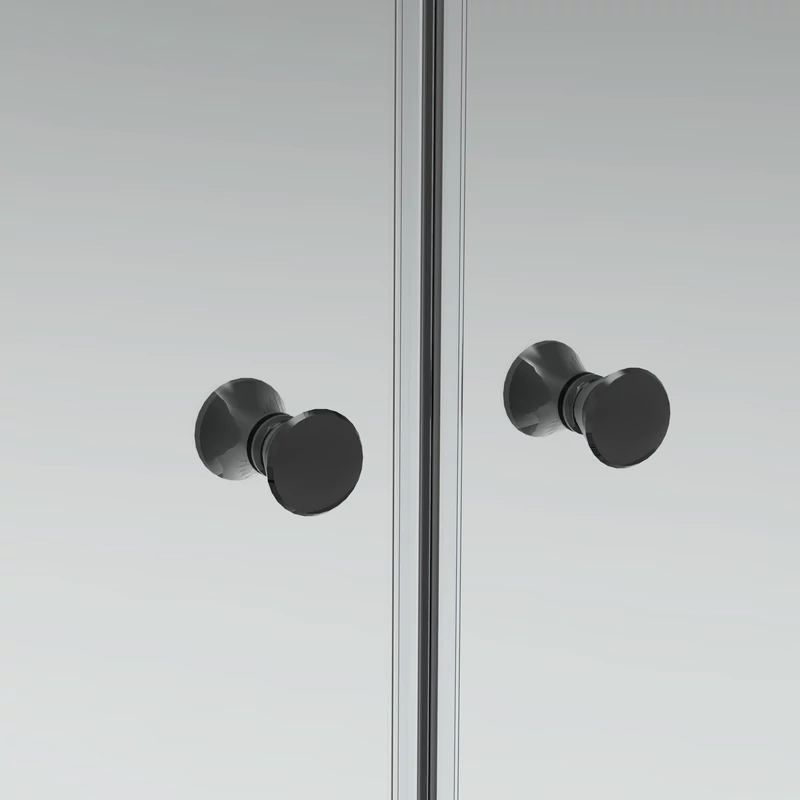 Westy Black 80 kétszárnyú nyíló zuhanyajtó, 195cm, 6mm