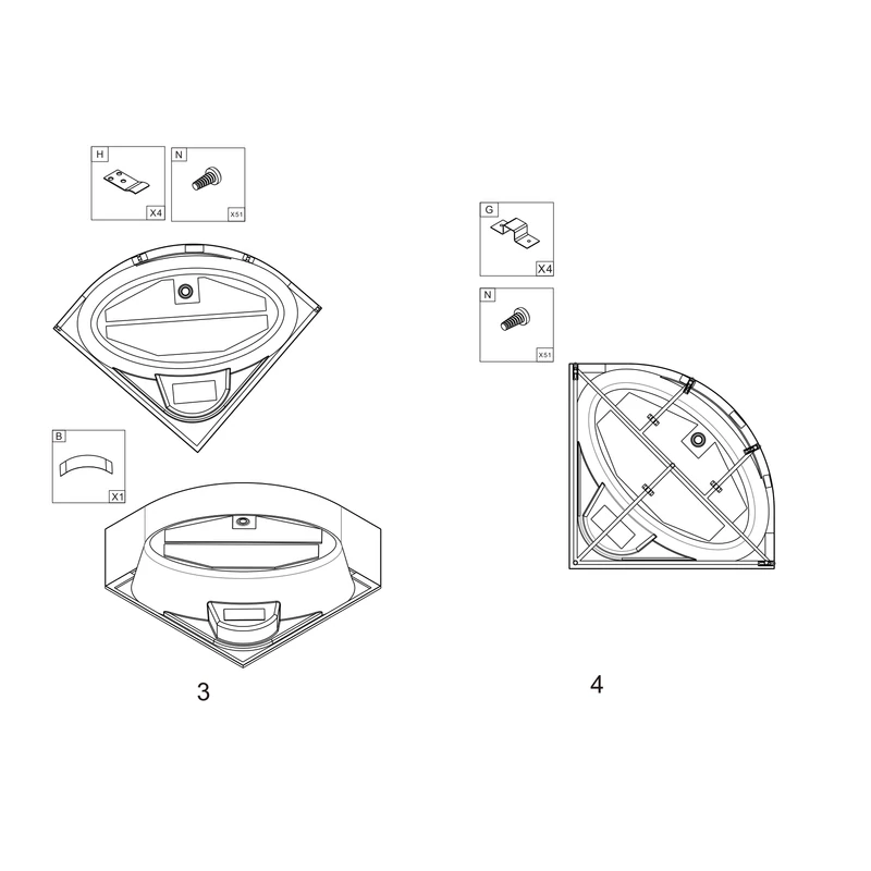 Szimmetrikus || kád előlap 130 cm