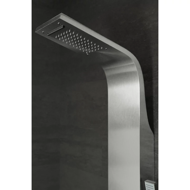 Alegre Silver zuhanypanel, rozsdamentes acél
