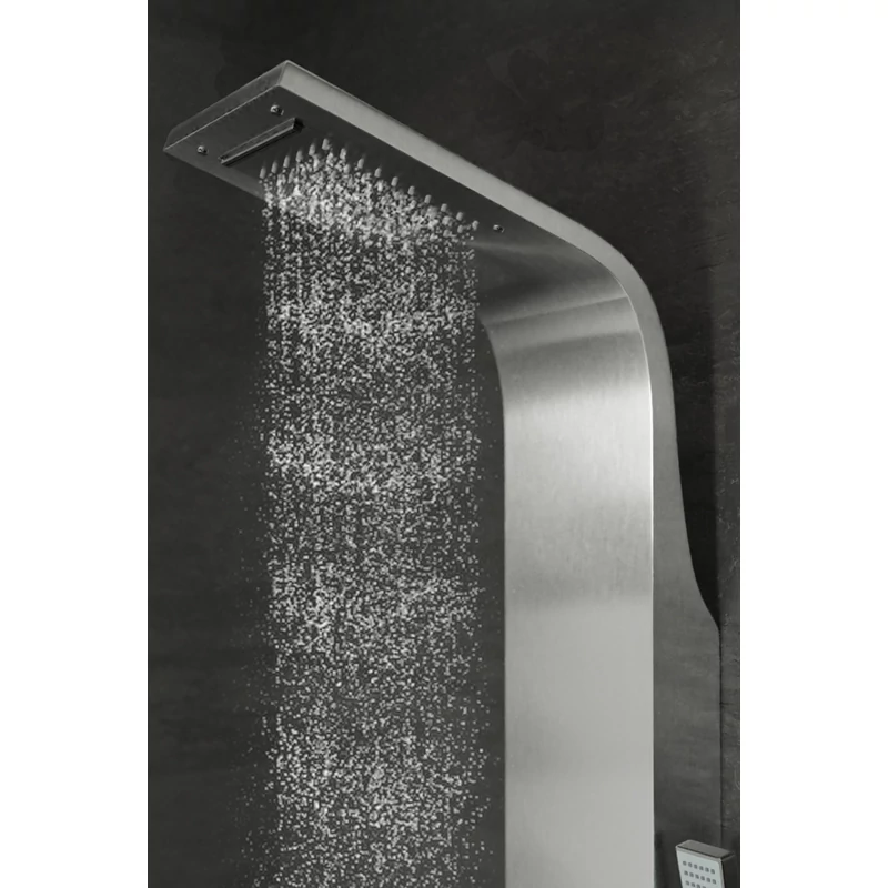 Alegre || Silver zuhanypanel, rozsdamentes acél