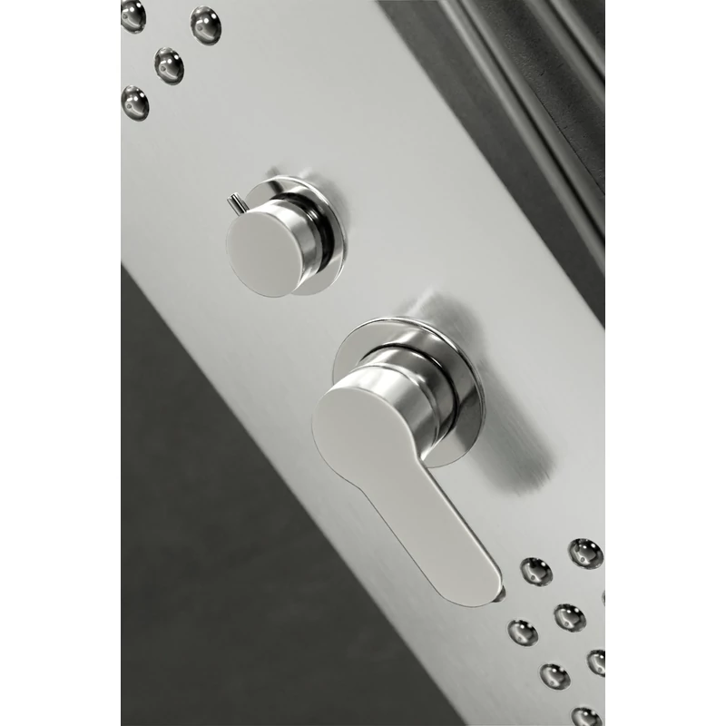 Alegre || Silver zuhanypanel, rozsdamentes acél