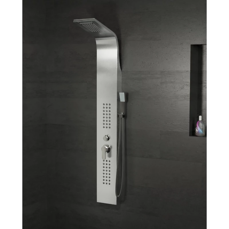 Alegre Silver zuhanypanel, rozsdamentes acél