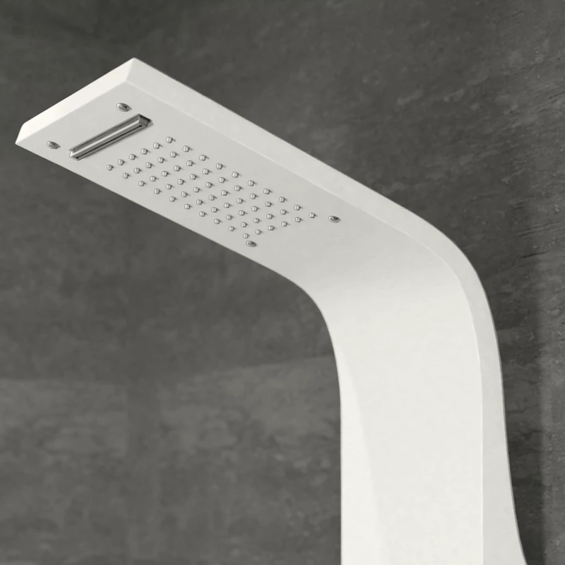 Alegre || White zuhanypanel, rozsdamentes acél