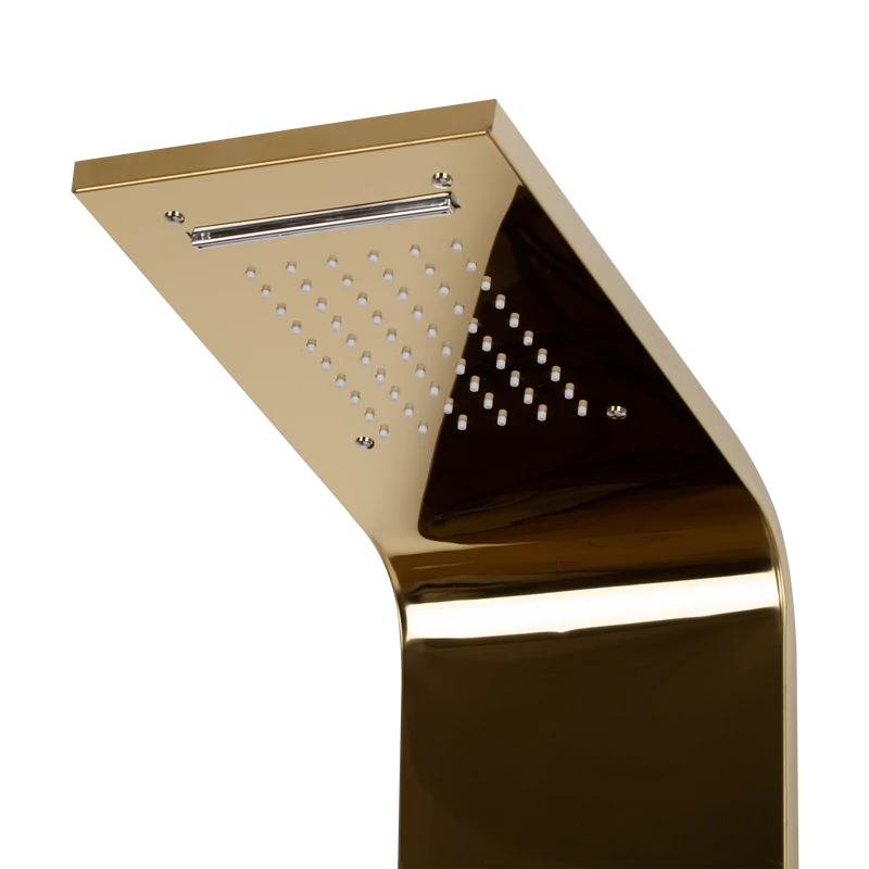 GOLD zuhanypanel, rozsdamentes acél