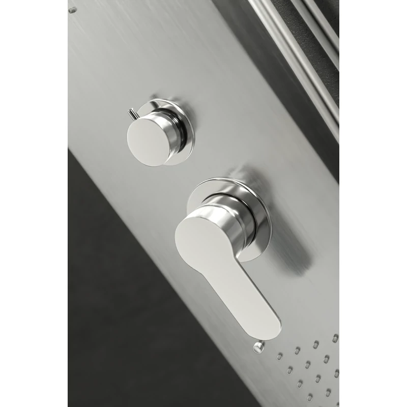 Merin Silver zuhanypanel, rozsdamentes acél
