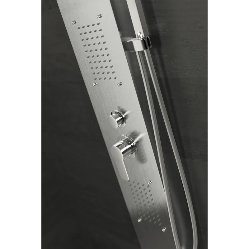 Merin Silver zuhanypanel, rozsdamentes acél